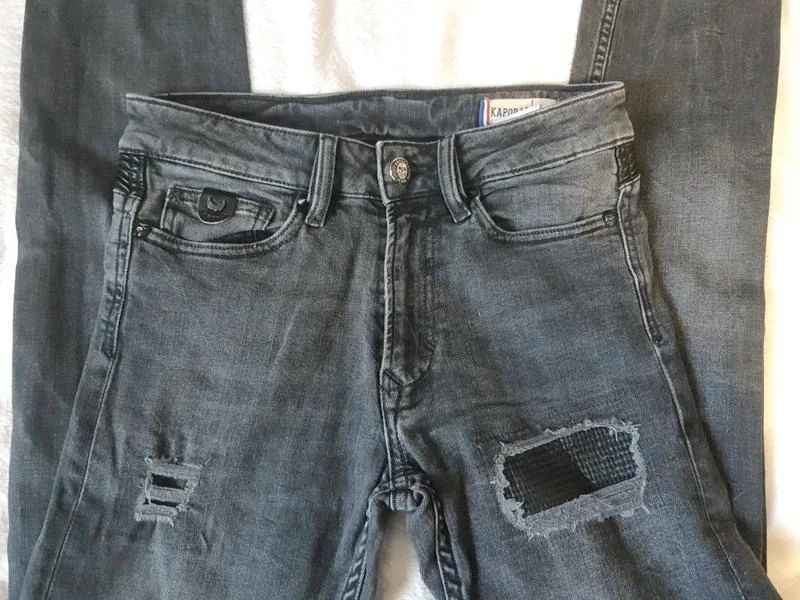 Jeans skinny cinza desbotado com efeito envelhecido Kaporal 36 - P – photo 4